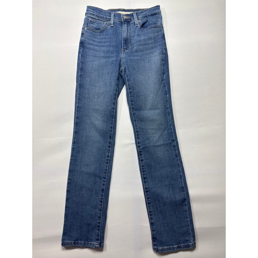 Levi's 724 Women's High Rise Straight Leg Blue Jeans - Size 24x28 (24x26.5) - Picture 1 of 7